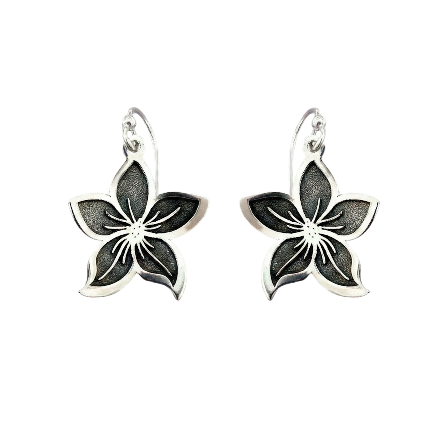 Lily Earrings 16mm Sterling Silver
