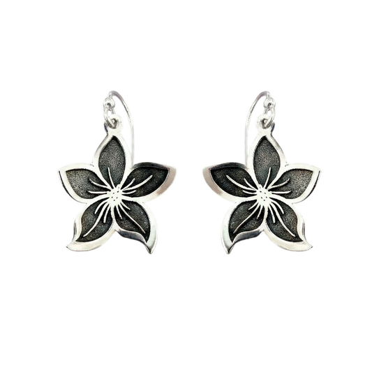 Lily Earrings 16mm Sterling Silver