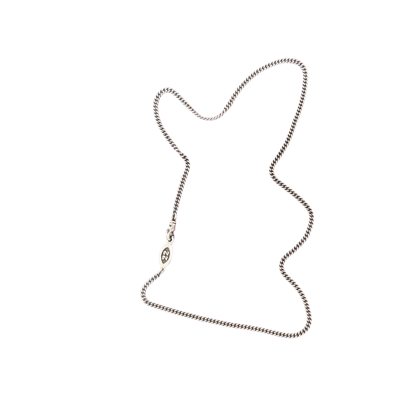 The Playmaker: Custom Jersey Number Football Curb Chain | American-Made Sterling Silver