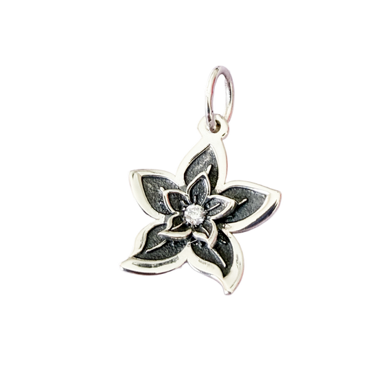 Diamond Second Bloom Double Lily Pendant